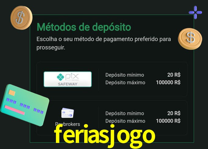 O cassino feriasjogo oferece uma grande variedade de métodos de pagamento
